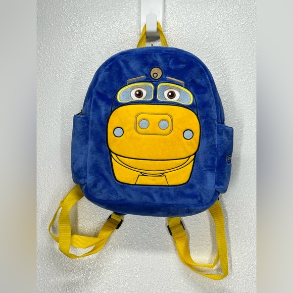 Chuggington Other - Chuggington Brewster Train Plush Small Backpack 12” Herschend